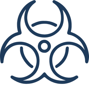 Símbolo riesgo de biológico